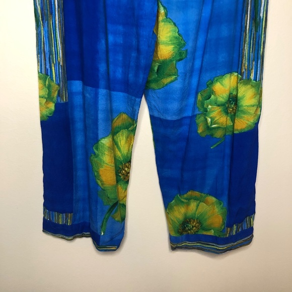 Jams World Vintage Floral Drawstring Pants Large - Picture 6 of 6